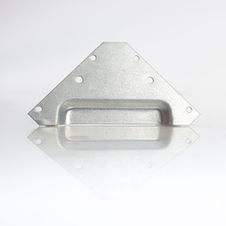 ZP3 - Zawieszka narożna gładka na gwoździki, srebrna