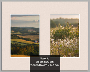 Galeria Passe-partout 25x20cm 2 okna