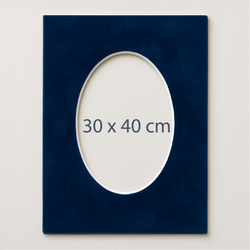 30x40cm Welurowe Passe-partout 3/6 szt. biały przekrój