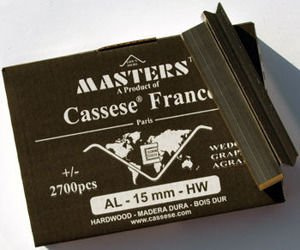 S14XS - Klamry AL 15mm  do twardego drewna firmy Cassese