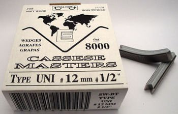 S17 - Klamry UNI 12 mm  do miękkiego drewna firmy Cassese