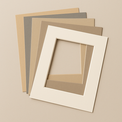 Zestaw 40 szt. 10x15cm Passe-partout, grubość 1,4 mm, biały przekrój