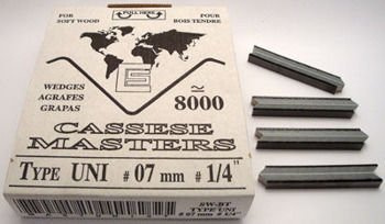 S15 - Klamry UNI 7mm  do miękkiego drewna firmy Cassese